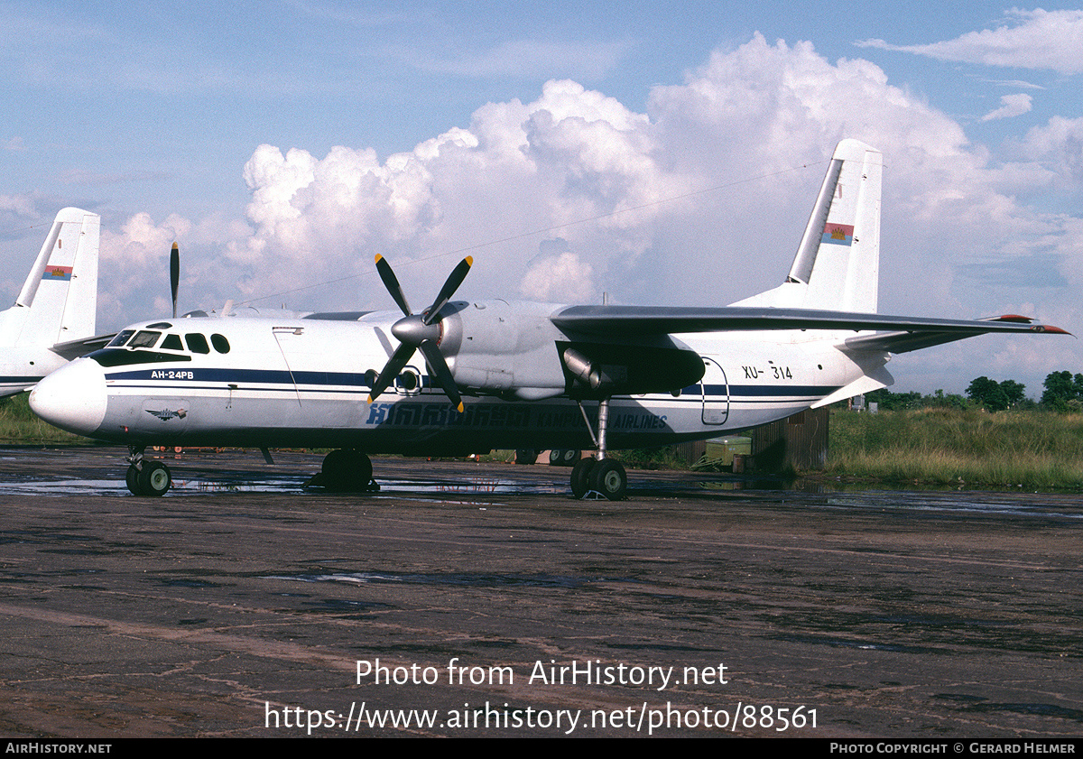 Aircraft Photo of XU-314 | Antonov An-24RV | Kampuchea Airlines | AirHistory.net #88561