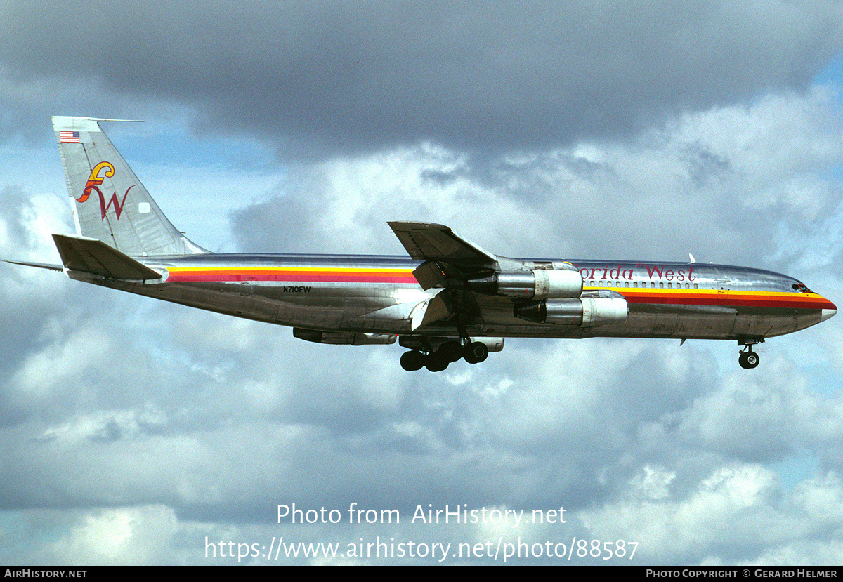 Aircraft Photo of N710FW | Boeing 707-321C | Florida West Airlines | AirHistory.net #88587