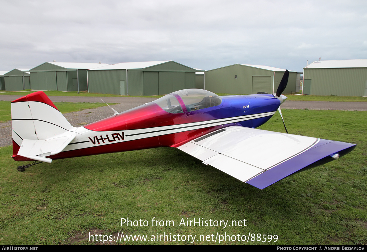 Aircraft Photo of VH-LRV | Van's RV-6 | AirHistory.net #88599