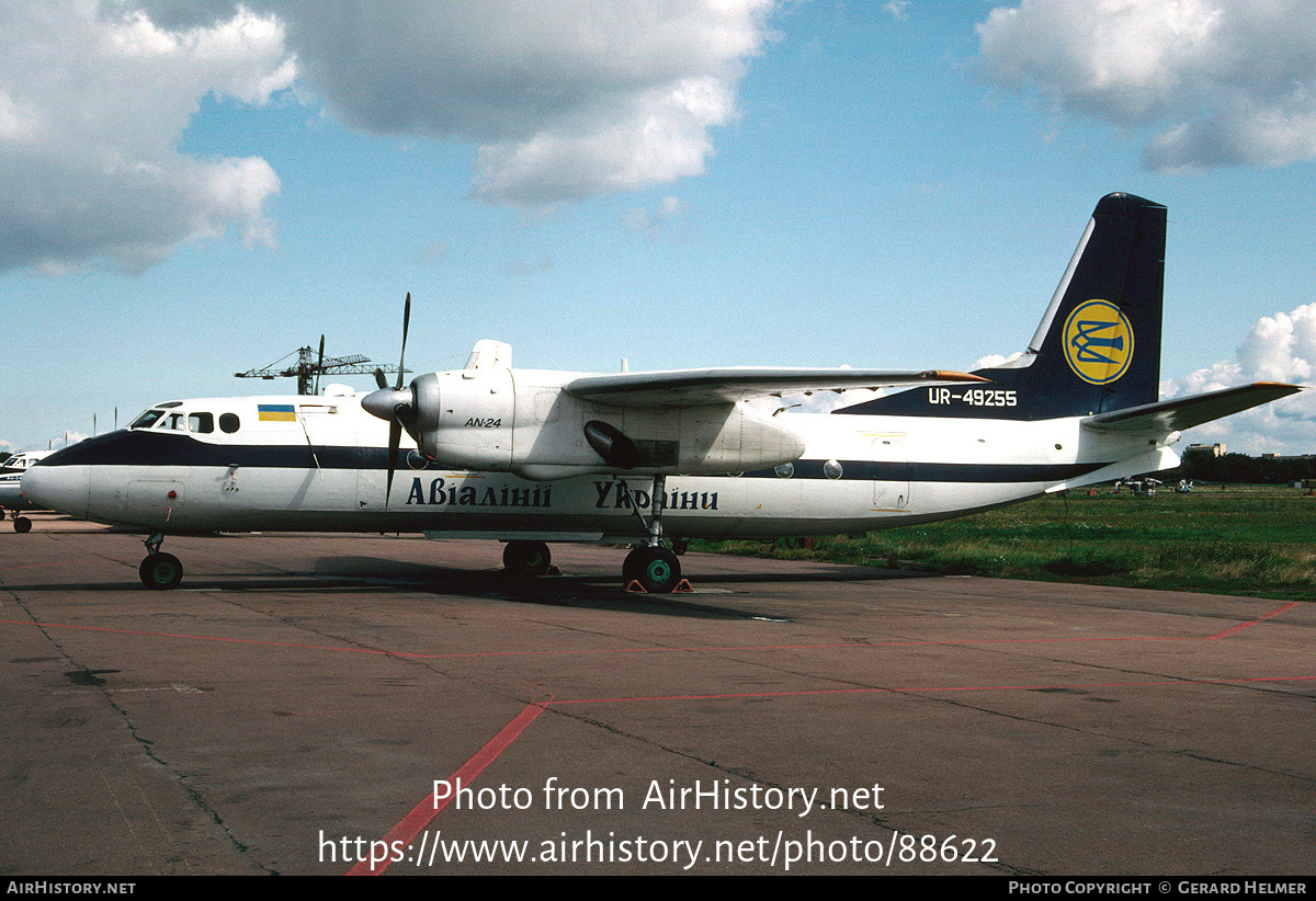 Aircraft Photo of UR-49255 | Antonov An-24V | Air Ukraine | AirHistory.net #88622