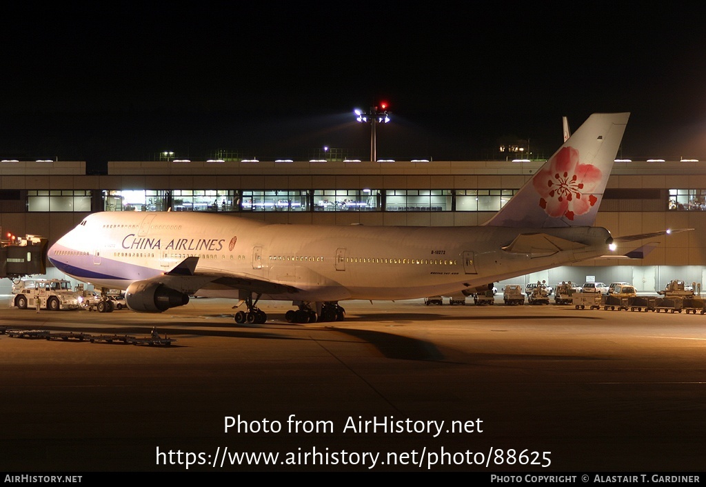 Aircraft Photo of B-18272 | Boeing 747-409 | China Airlines | AirHistory.net #88625