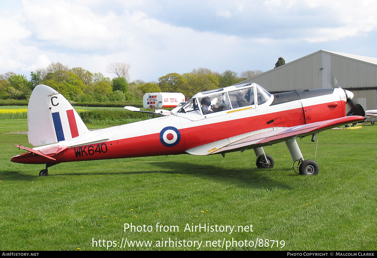 Aircraft Photo of G-BWUV / WK640 | De Havilland DHC-1 Chipmunk Mk22 | UK - Air Force | AirHistory.net #88719