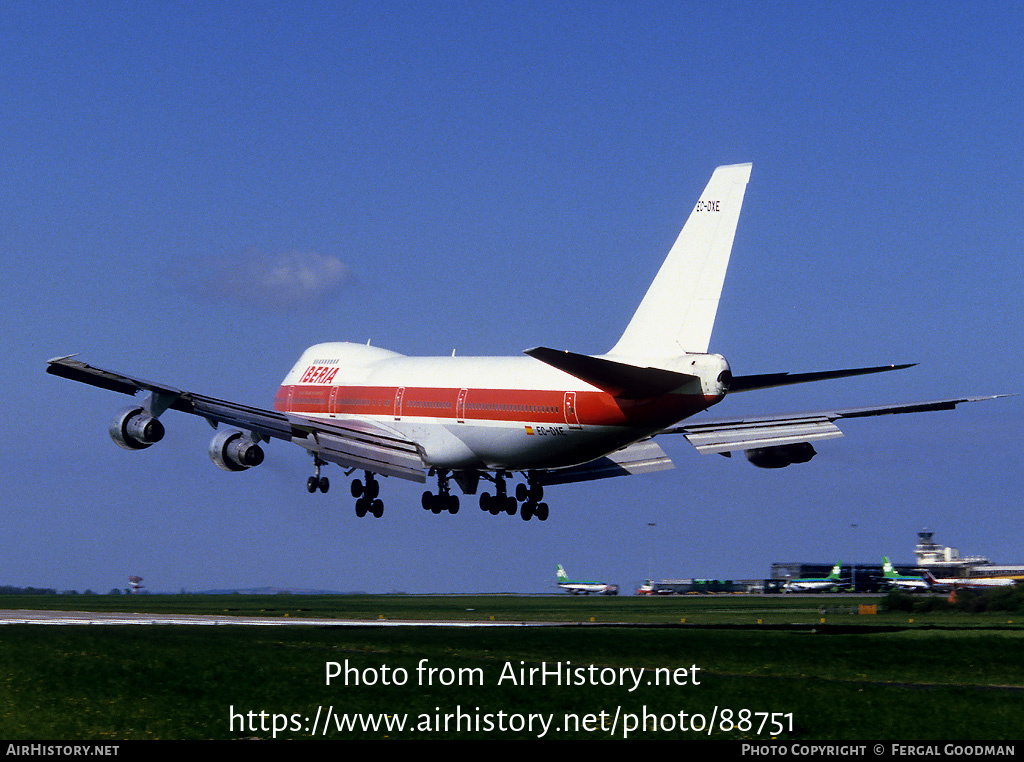 Aircraft Photo of EC-DXE | Boeing 747-133 | Iberia | AirHistory.net #88751