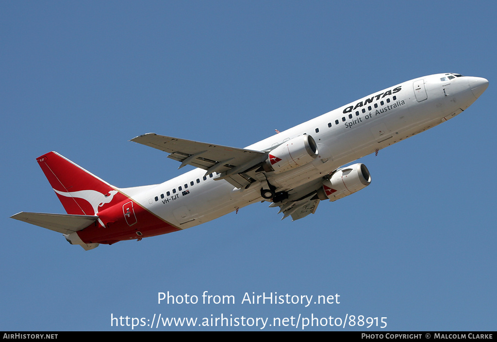 Aircraft Photo of VH-TJT | Boeing 737-476 | Qantas | AirHistory.net #88915