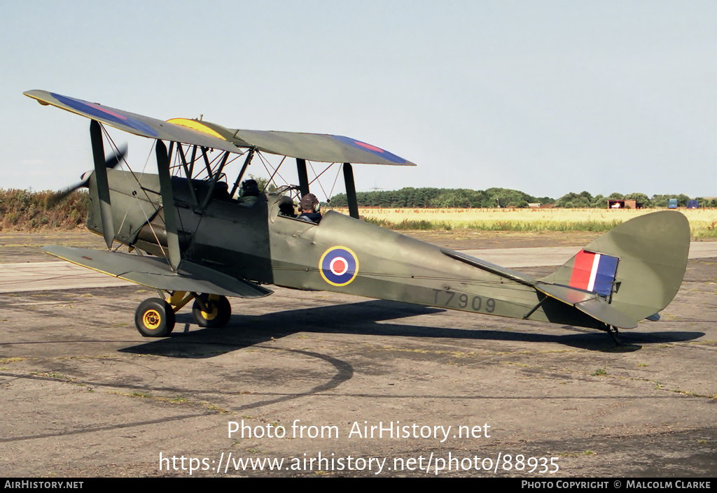 Aircraft Photo of G-ANON / T7909 | De Havilland D.H. 82A Tiger Moth II | UK - Air Force | AirHistory.net #88935