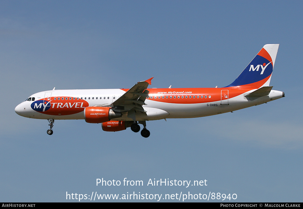 Aircraft Photo of G-DHRG | Airbus A320-214 | MyTravel Airways | AirHistory.net #88940