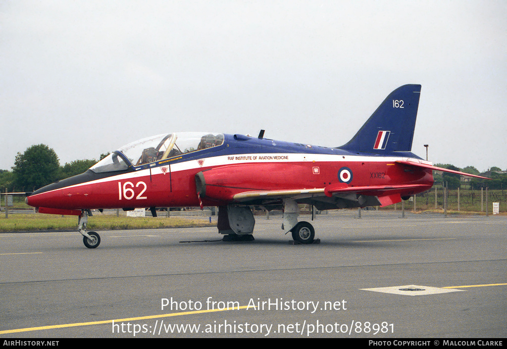 Aircraft Photo of XX162 | Hawker Siddeley Hawk T.1 | UK - Air Force | AirHistory.net #88981