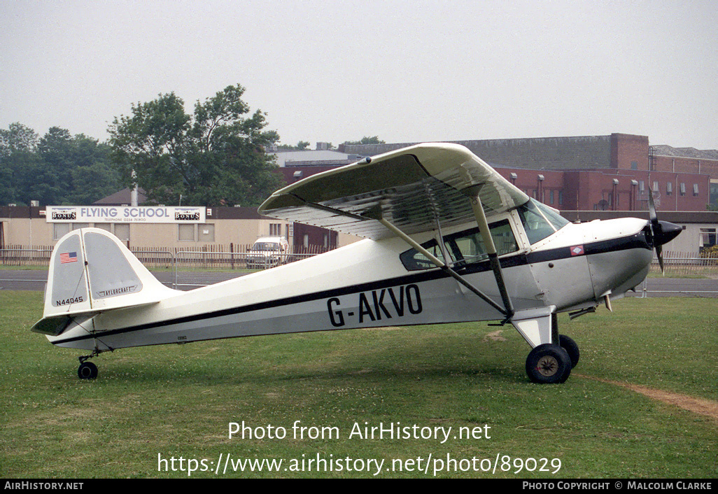 Aircraft Photo of G-AKVO | Taylorcraft BC-12D Twosome | AirHistory.net #89029