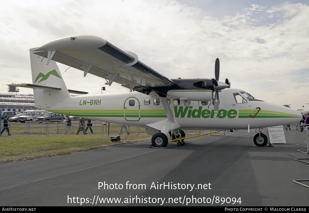 Aircraft Photo of LN-BNH | De Havilland Canada DHC-6-300 Twin Otter | Widerøe | AirHistory.net #89094