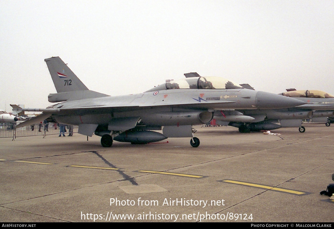 Aircraft Photo of 712 | General Dynamics F-16B Fighting Falcon | Norway - Air Force | AirHistory.net #89124