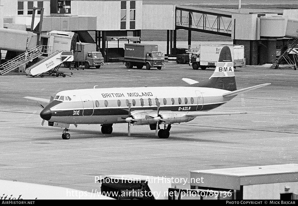 Aircraft Photo of G-AZLR | Vickers 813 Viscount | British Midland Airways - BMA | AirHistory.net #89136