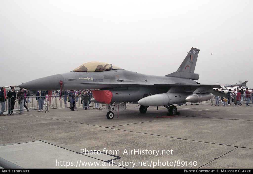 Aircraft Photo of FA-114 | General Dynamics F-16A Fighting Falcon | Belgium - Air Force | AirHistory.net #89140