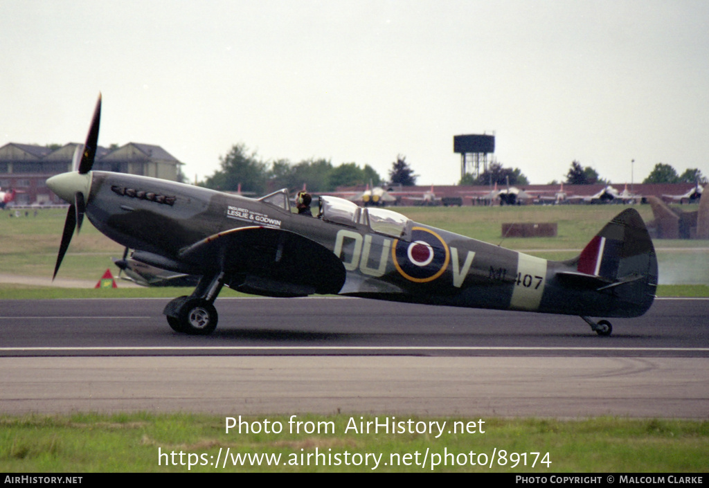 Aircraft Photo of G-LFIX / ML407 | Supermarine 509 Spitfire T9 | UK - Air Force | AirHistory.net #89174