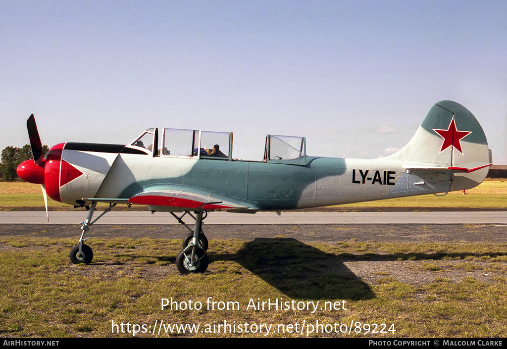 Aircraft Photo of LY-AIE | Yakovlev Yak-52 | AirHistory.net #89224