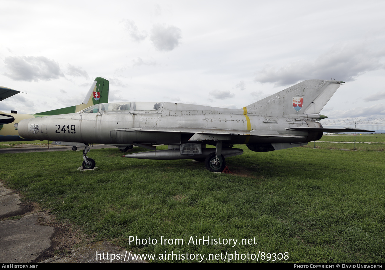 Aircraft Photo of 2419 | Mikoyan-Gurevich MiG-21U-600 | Slovakia - Air Force | AirHistory.net #89308