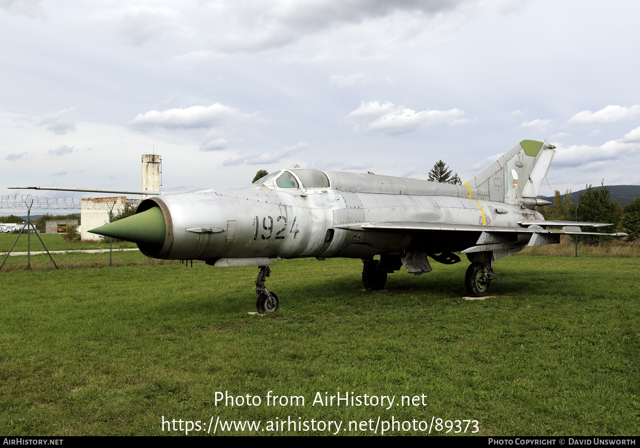 Aircraft Photo of 1924 | Mikoyan-Gurevich MiG-21R | Slovakia - Air Force | AirHistory.net #89373