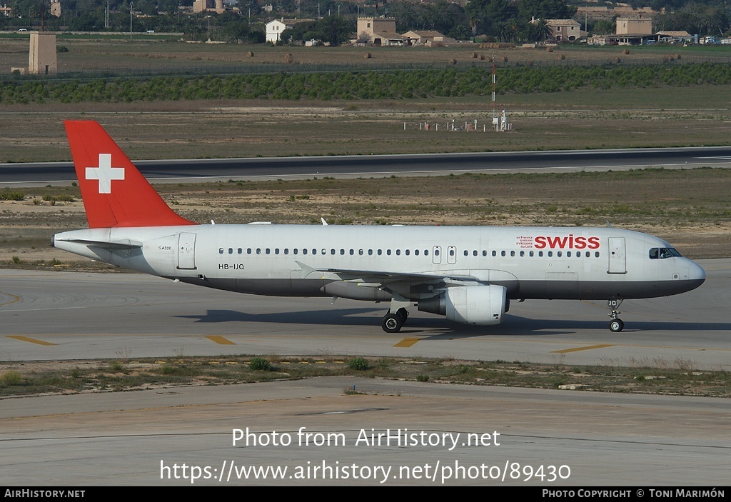 Aircraft Photo of HB-IJQ | Airbus A320-214 | Swiss International Air Lines | AirHistory.net #89430