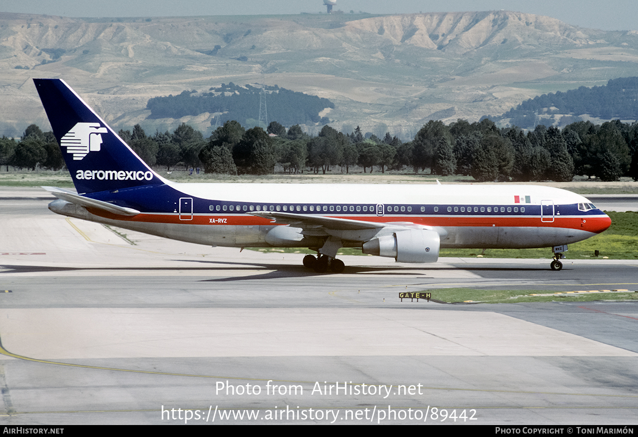 Aircraft Photo of XA-RVZ | Boeing 767-284/ER | AeroMéxico | AirHistory.net #89442