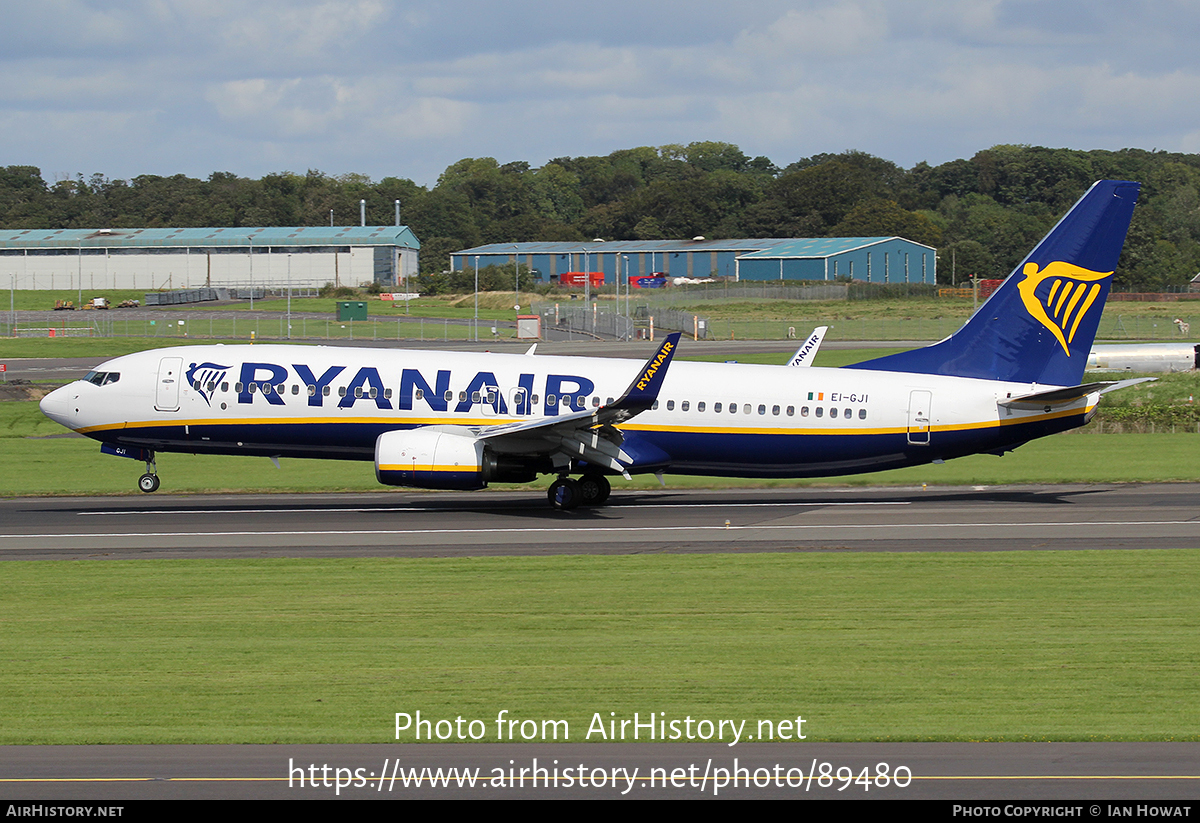 Aircraft Photo of EI-GJI | Boeing 737-800 | Ryanair | AirHistory.net #89480