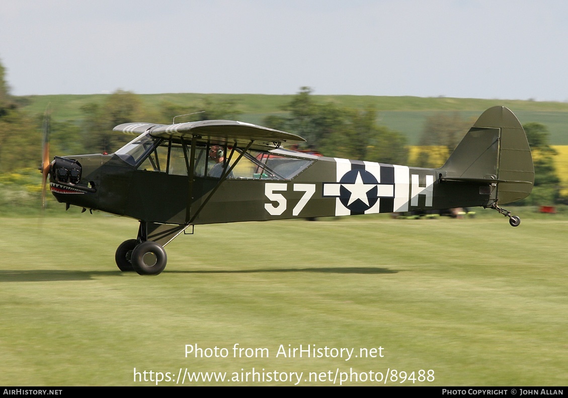 Aircraft Photo of G-AKAZ | Piper J-3C-65 Cub | USA - Air Force | AirHistory.net #89488