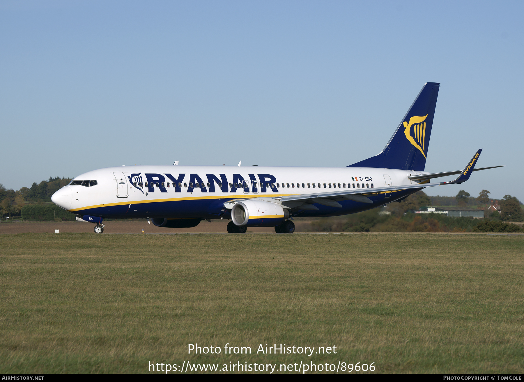 Aircraft Photo of EI-ENO | Boeing 737-8AS | Ryanair | AirHistory.net #89606