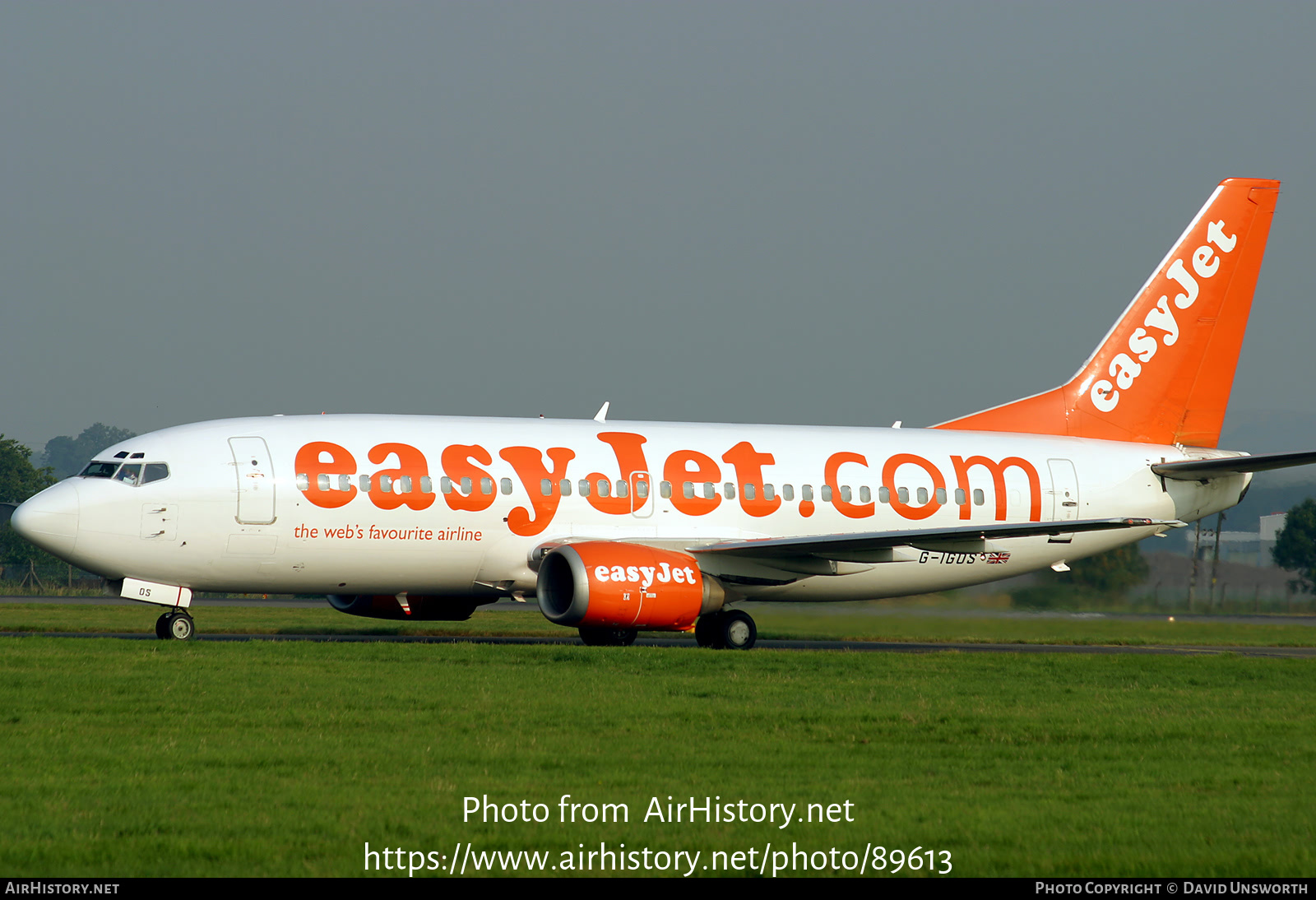 Aircraft Photo of G-IGOS | Boeing 737-3L9 | EasyJet | AirHistory.net #89613