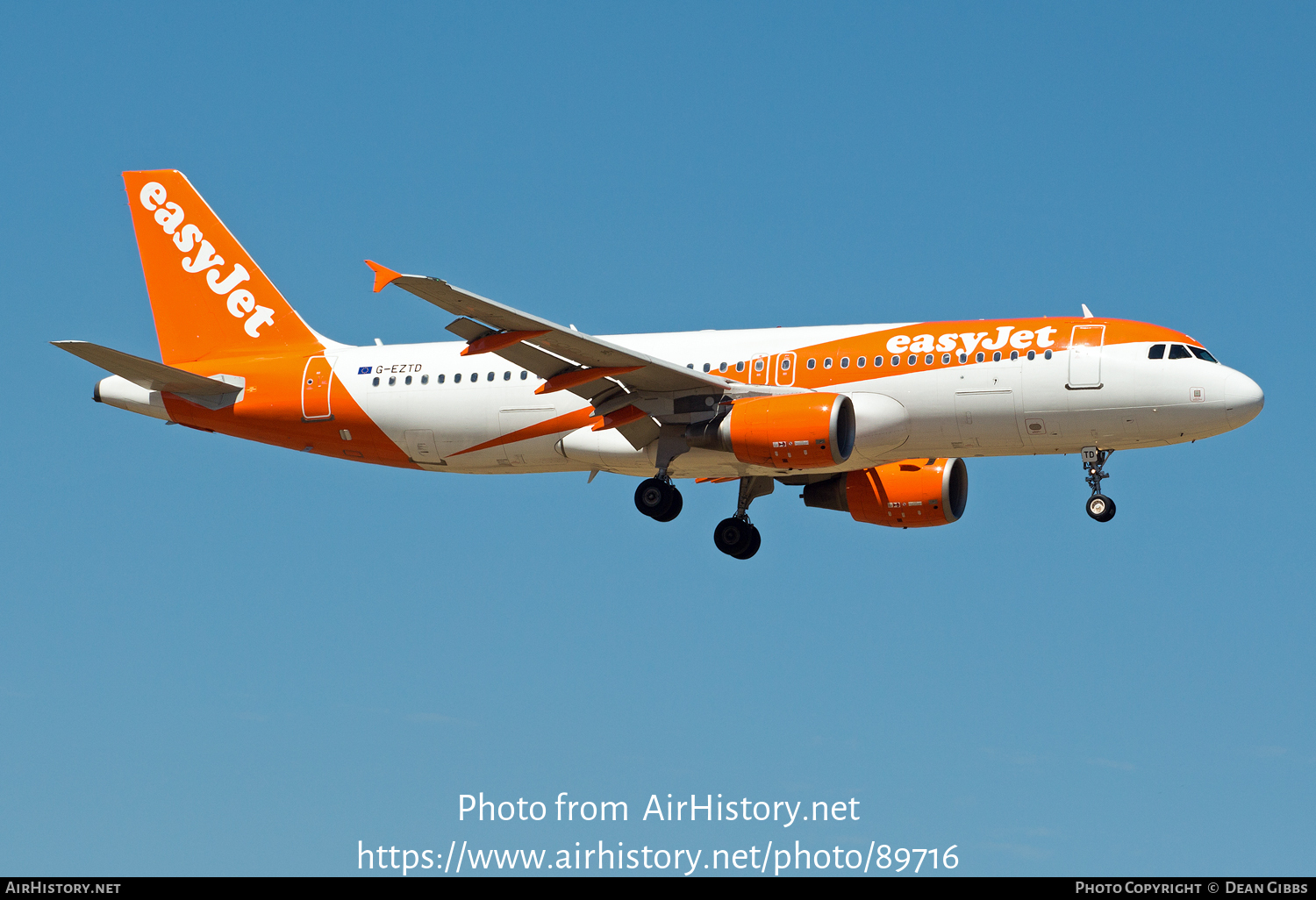 Aircraft Photo of G-EZTD | Airbus A320-214 | EasyJet | AirHistory.net #89716