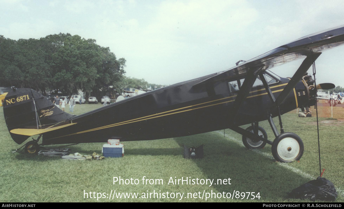 Aircraft Photo of N6871 / NC6871 | Stinson SM-2 Junior | AirHistory.net #89754