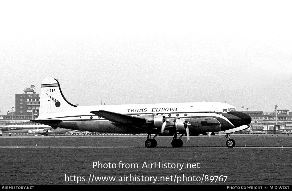 Aircraft Photo of EC-BER | Douglas DC-4-1009 | Trans Europa | AirHistory.net #89767