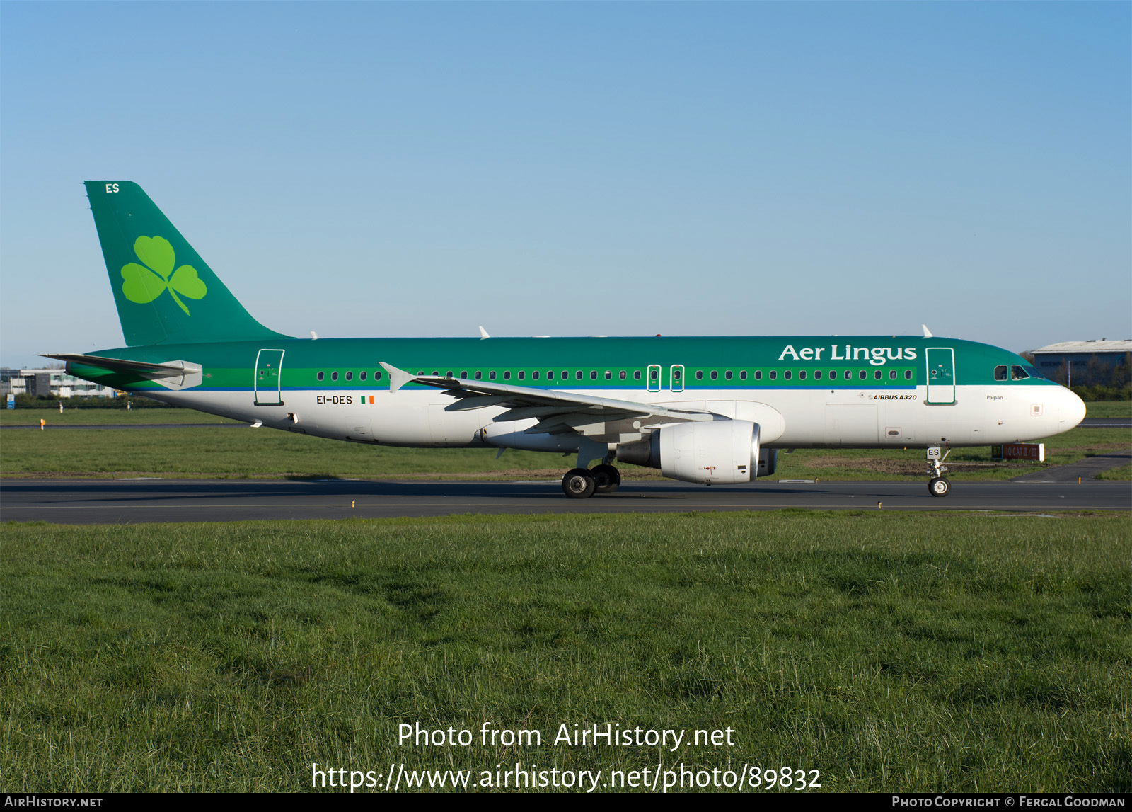 Aircraft Photo of EI-DES | Airbus A320-214 | Aer Lingus | AirHistory.net #89832