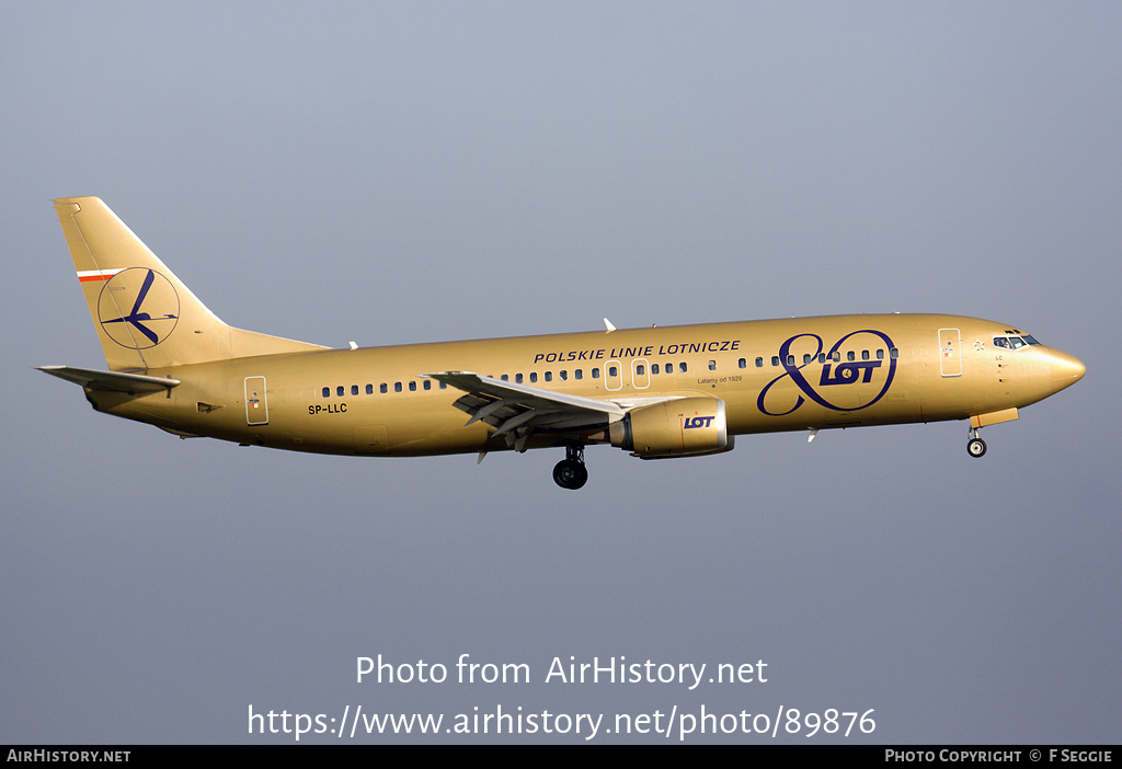 Aircraft Photo of SP-LLC | Boeing 737-45D | LOT Polish Airlines - Polskie Linie Lotnicze | AirHistory.net #89876