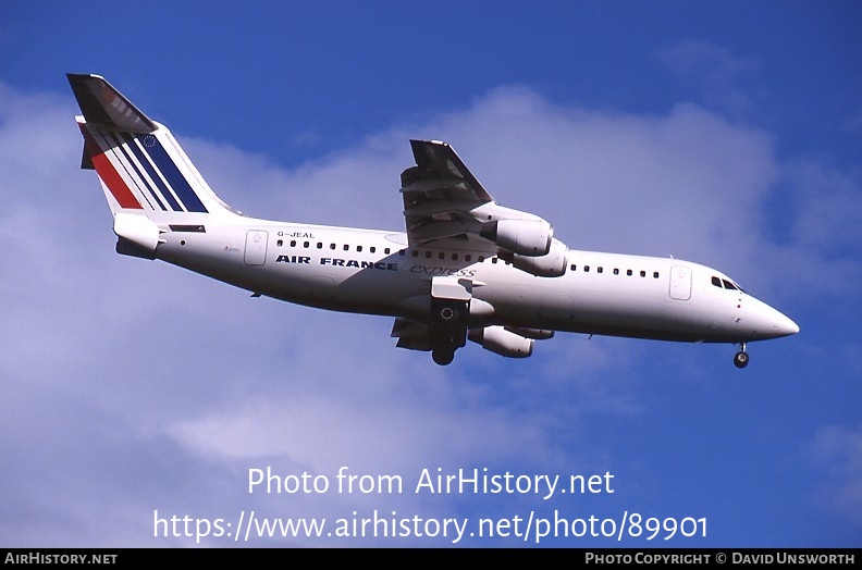 Aircraft Photo of G-JEAL | British Aerospace BAe-146-300 | Air France Express | AirHistory.net #89901