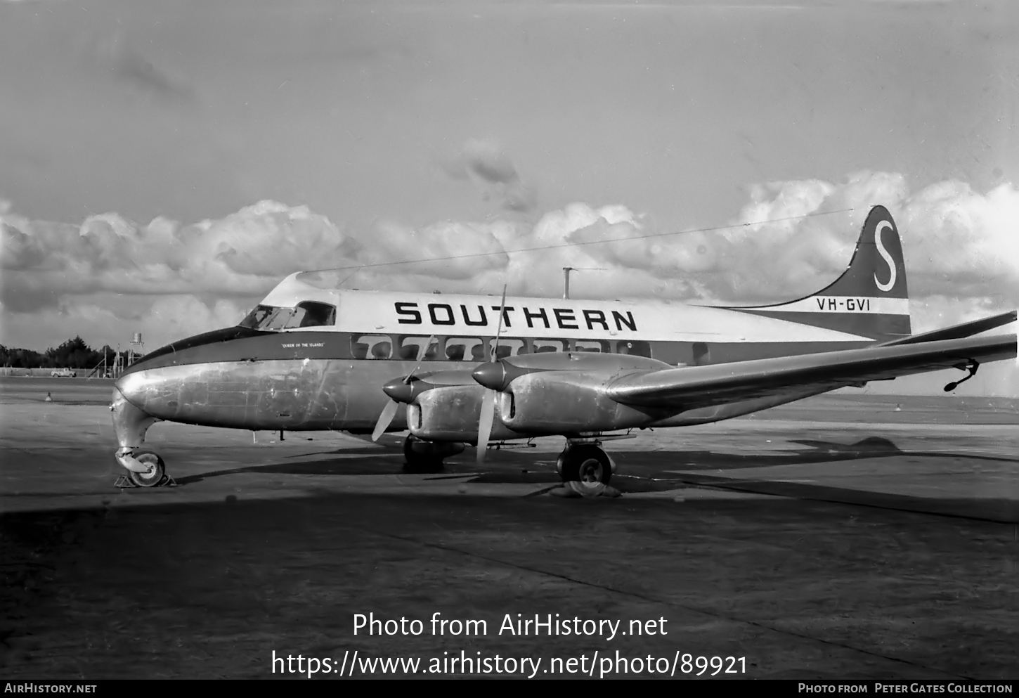 Aircraft Photo of VH-GVI | De Havilland D.H. 114 Heron 1B | Southern Airlines | AirHistory.net #89921