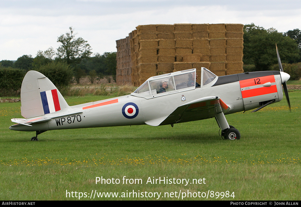 Aircraft Photo of G-BCOI / WP870 | De Havilland DHC-1 Chipmunk Mk22 | UK - Air Force | AirHistory.net #89984