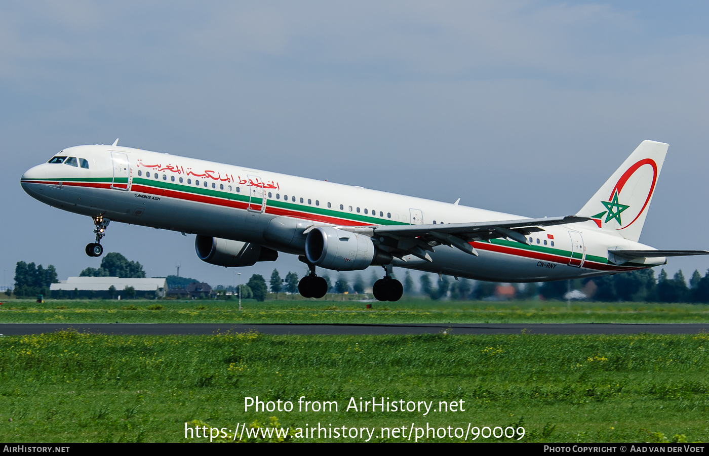 Aircraft Photo of CN-RNY | Airbus A321-211 | Royal Air Maroc - RAM | AirHistory.net #90009