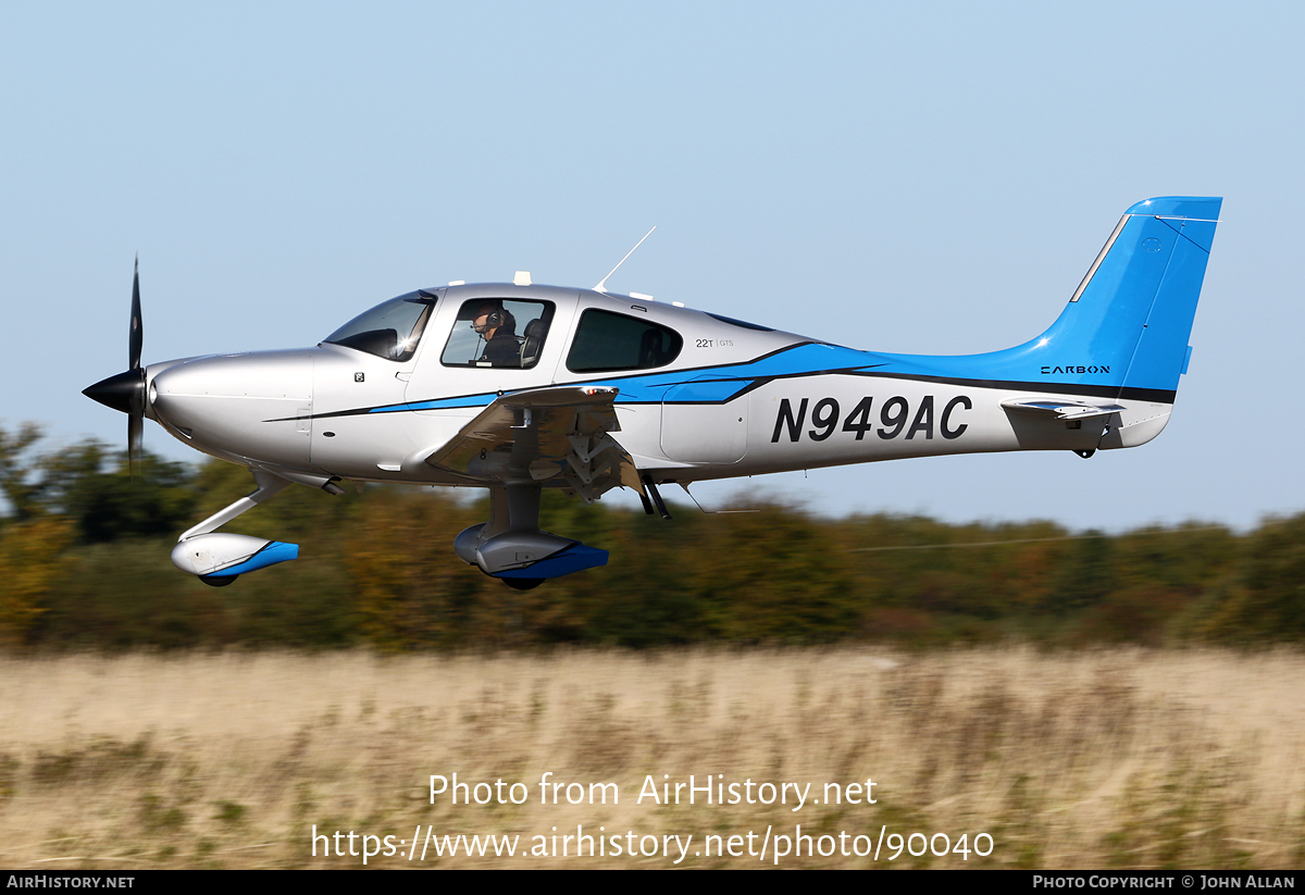 Aircraft Photo of N949AC | Cirrus SR-22T G5-GTS Carbon | AirHistory.net #90040