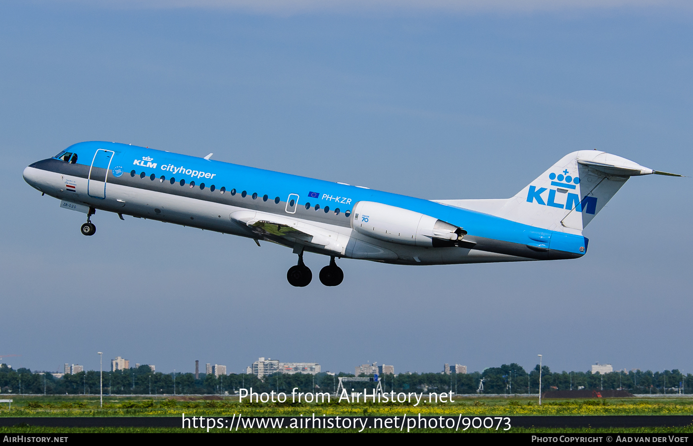 Aircraft Photo of PH-KZR | Fokker 70 (F28-0070) | KLM Cityhopper | AirHistory.net #90073