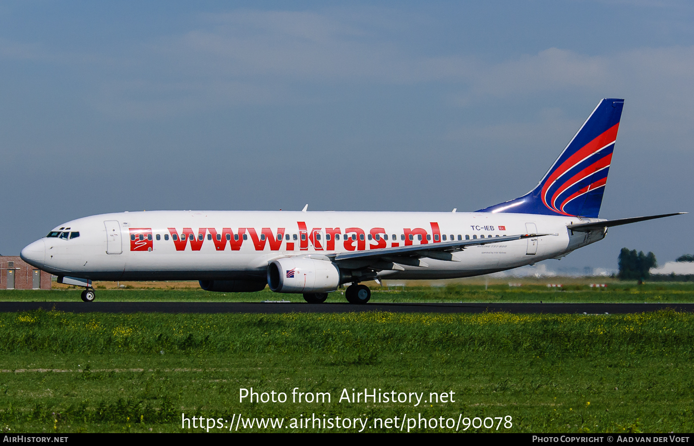 Aircraft Photo of TC-IEB | Boeing 737-8CX | Inter Airlines | AirHistory.net #90078