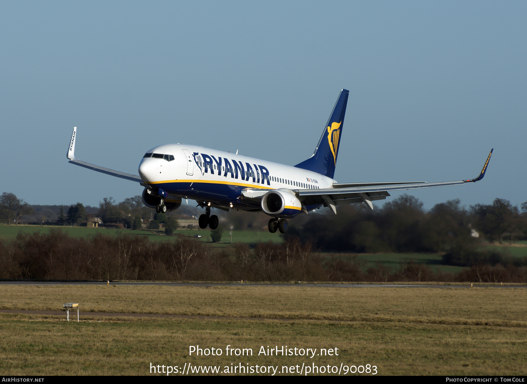 Aircraft Photo of EI-ENW | Boeing 737-8AS | Ryanair | AirHistory.net #90083