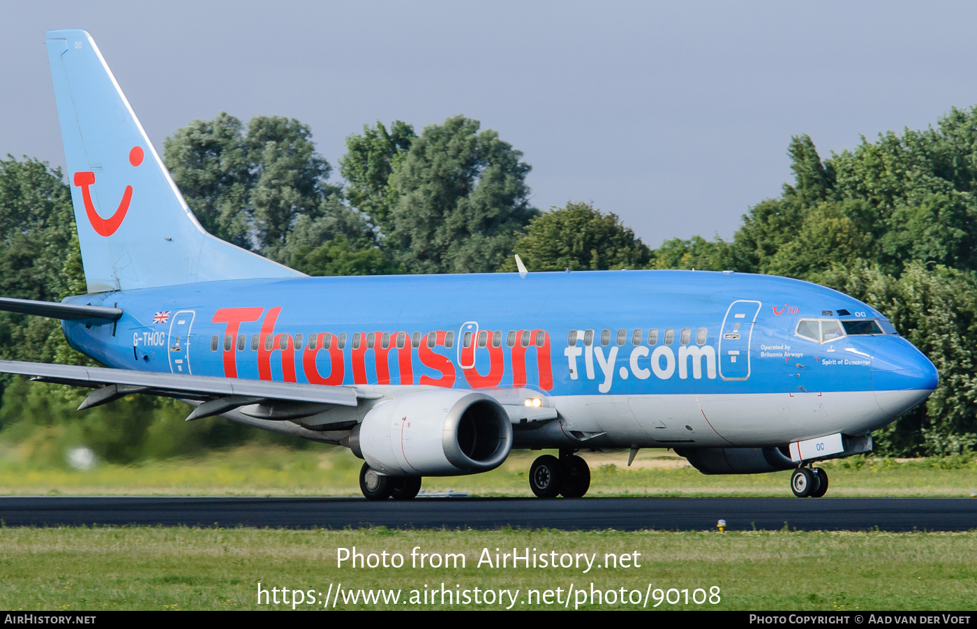 Aircraft Photo of G-THOC | Boeing 737-59D | Thomsonfly | AirHistory.net #90108