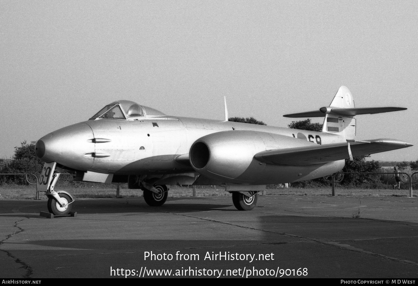 Aircraft Photo of I-69 | Gloster Meteor F4 | Netherlands - Air Force | AirHistory.net #90168