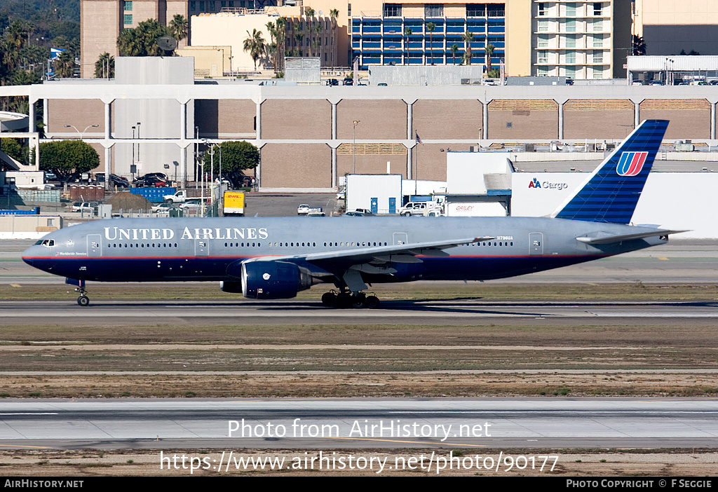 Aircraft Photo of N796UA | Boeing 777-222/ER | United Airlines | AirHistory.net #90177