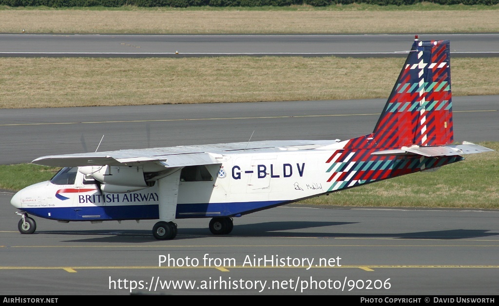 Aircraft Photo of G-BLDV | Pilatus Britten-Norman BN-2B-26 Islander | British Airways | AirHistory.net #90206