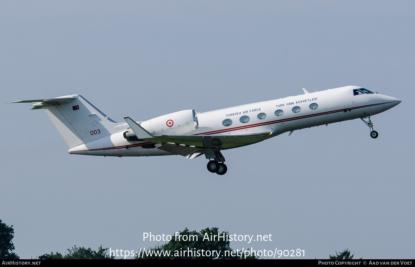 Aircraft Photo of 91-003 / 003 | Gulfstream Aerospace G-IV Gulfstream IV | Turkey - Air Force | AirHistory.net #90281