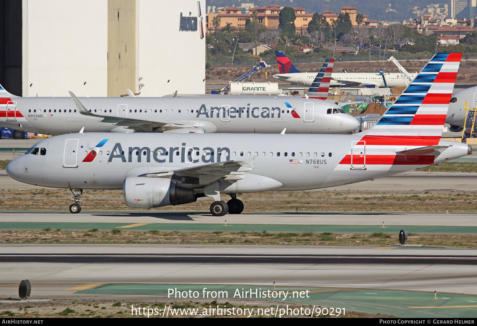 Aircraft Photo of N768US | Airbus A319-112 | American Airlines | AirHistory.net #90291