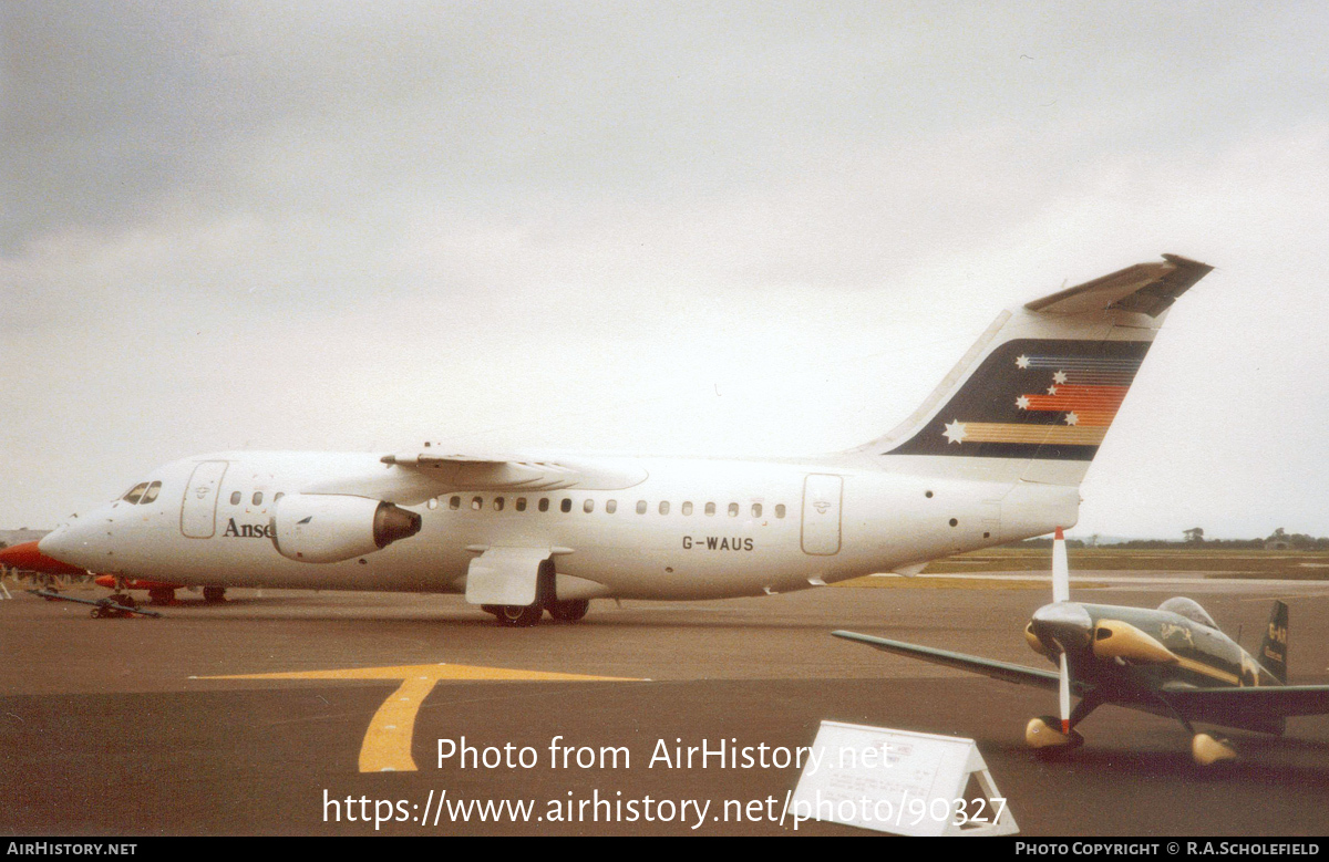 Aircraft Photo of G-WAUS | British Aerospace BAe-146-200 | Ansett W.A. | AirHistory.net #90327