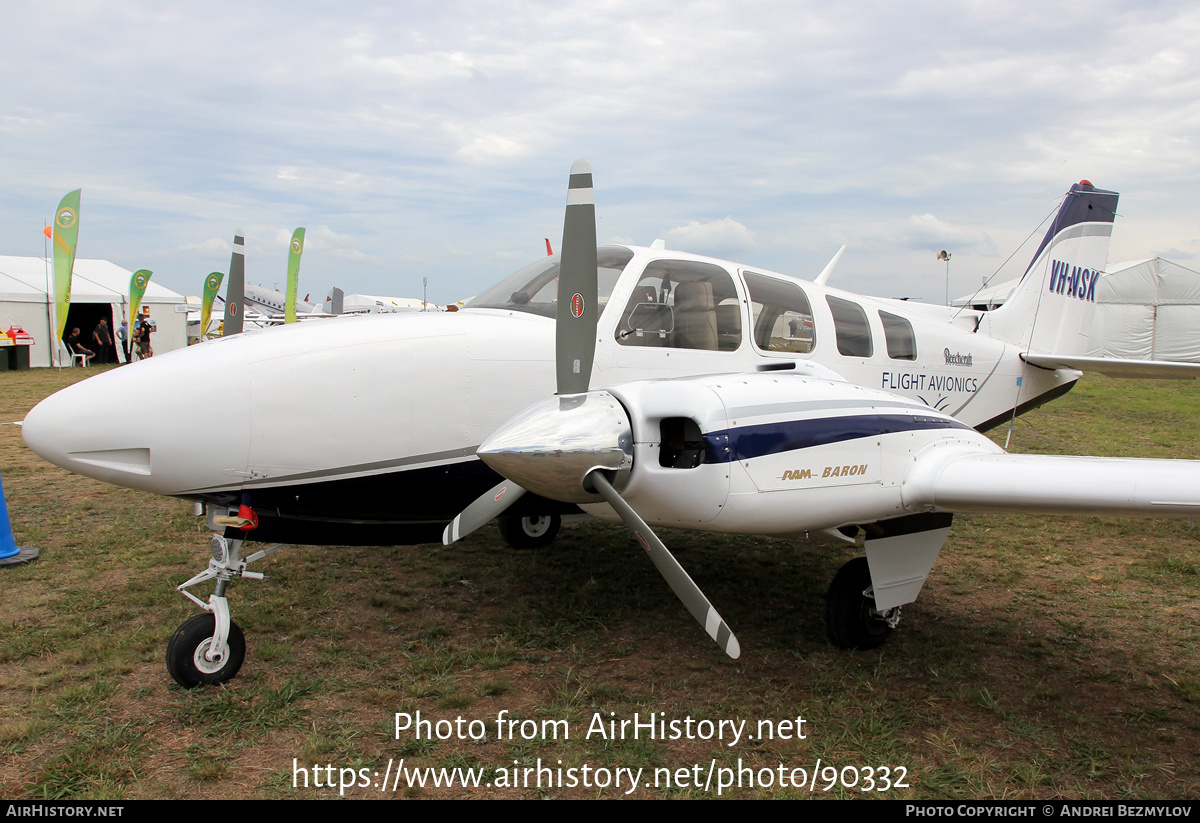 Aircraft Photo of VH-NSK | Beech 58 Baron | Flight Avionics | AirHistory.net #90332