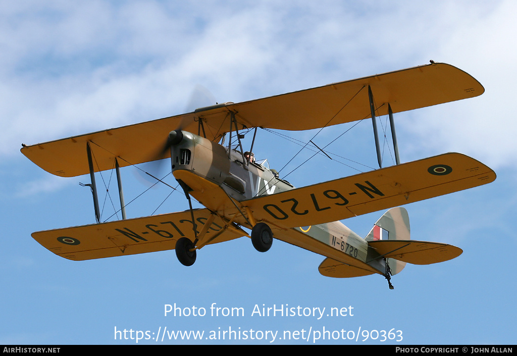 Aircraft Photo of G-BYTN / N6720 | De Havilland D.H. 82A Tiger Moth II | UK - Air Force | AirHistory.net #90363