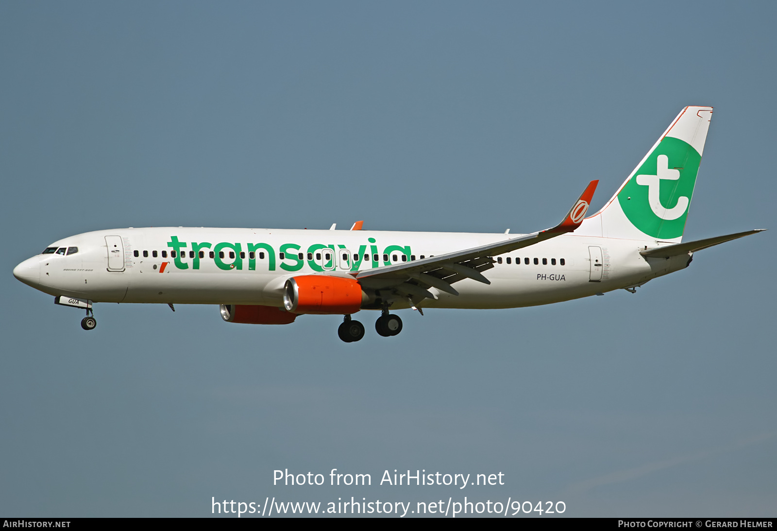 Aircraft Photo of PH-GUA | Boeing 737-8EH | Transavia | AirHistory.net #90420