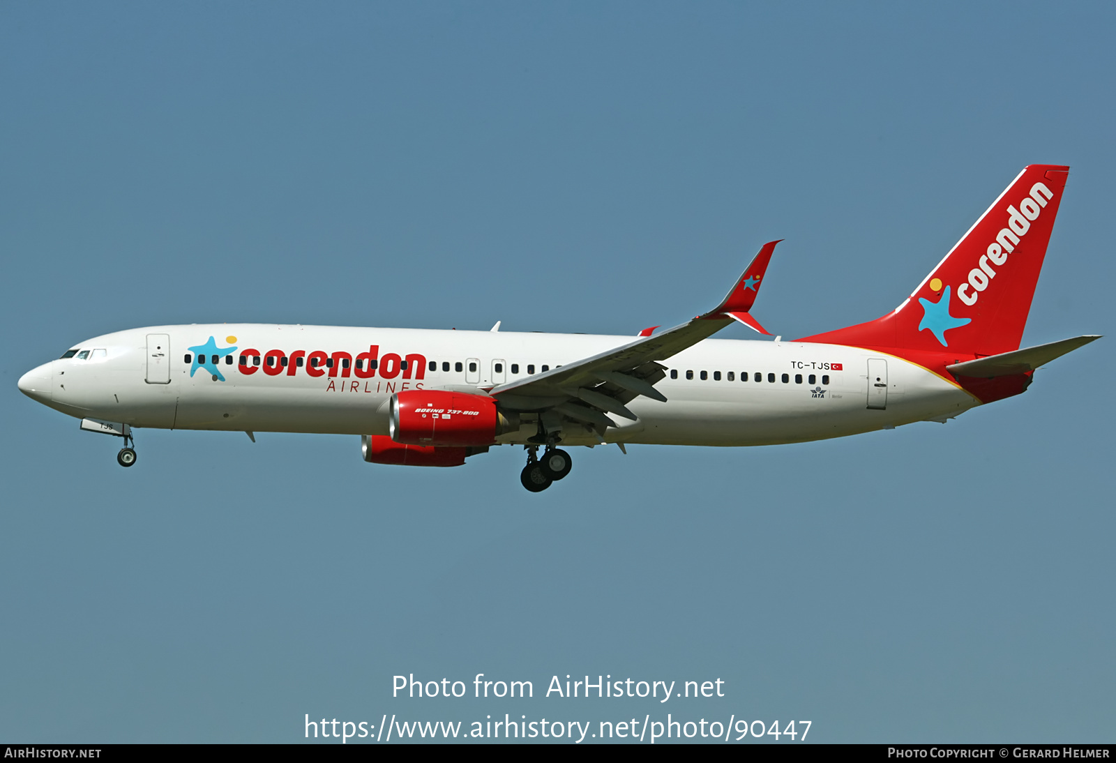 Aircraft Photo of TC-TJS | Boeing 737-81B | Corendon Airlines | AirHistory.net #90447